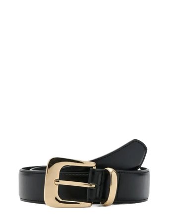 Metal Buckle Belt Black Mango