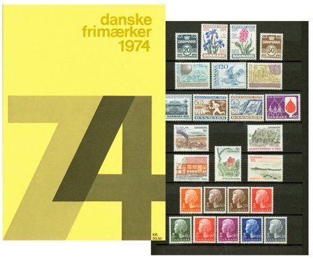 Danmark - Årsmappe 1974