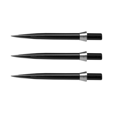 Red Dragon Specialist Dart Points - Black Standard 32mm with Silver Trident
