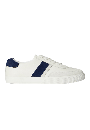 Lauren Ralph Two-Tone Braylee Leather & Suede Sneaker Sneakers Dam Vit 41