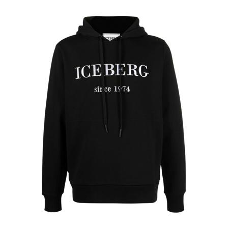 Iceberg Hoodies , Zwart , Heren , Maat: S
