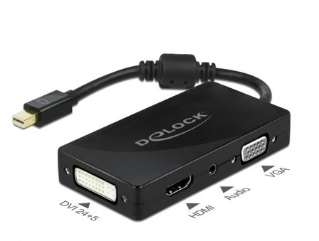 Delock video adapter - DisplayPort / HDMI / DVI / VGA - 15 cm