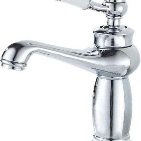 Badrumsblandare, enhålsblandare för badrum krom, för handfat eller