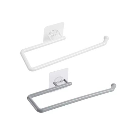 Talouspaperiteline keittiöön, pyyheteline, säilytysteline, tankokaappi, rätti, kylpyhuoneen säilytysteline, WC-paperiteline 1 kpl (lyhyt, valkoinen)