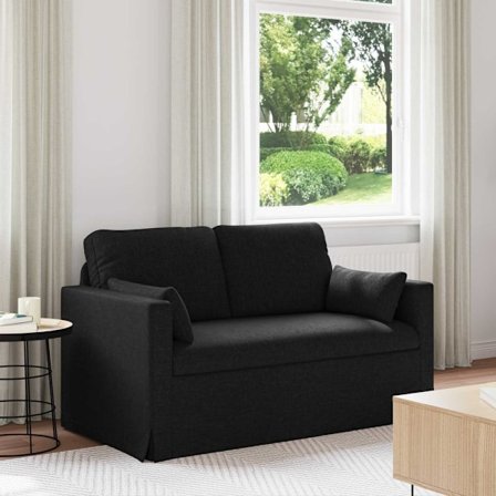 Soffa 120cm Svart Metall