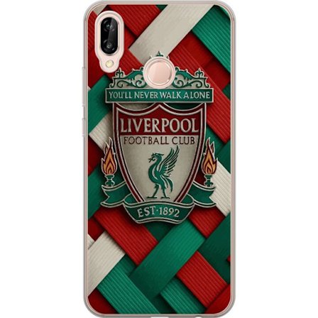 Kompatibelt Mobilskal till Huawei Huawei P20 lite Liverpool Football Club-emblem med You'll Never Walk Alone i kraftfull grafisk design för passioner