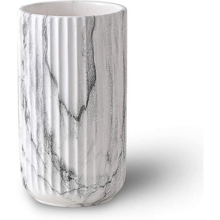 8,6 tommer hvid marmor keramisk blomster vase hjem dekor vase og bord midtpunkter vase - Ideelle gaver til venner og familie, Christ