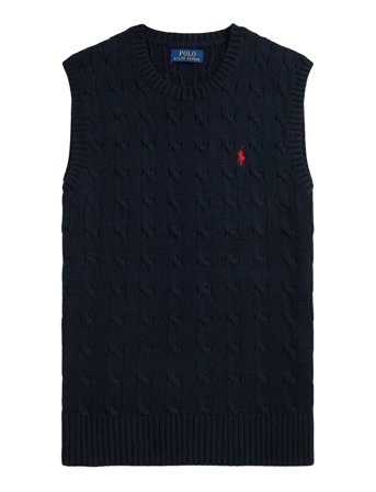 Ralph Lauren Golf | Cable-Knit Cotton Sweater Vest | M
