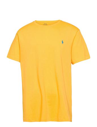 Custom Slim Fit Jersey Crewneck T-Shirt Yellow Polo Ralph Lauren