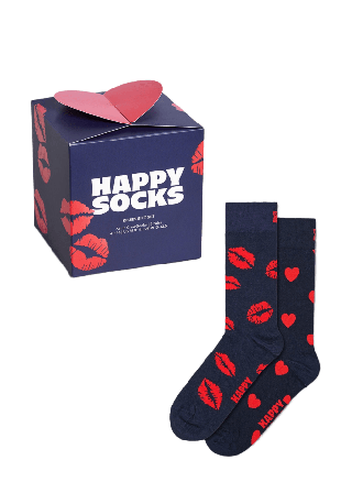 Happy Socks 2-Pack Valentine’s Gift Set Sockor Unisex Blå 36-40