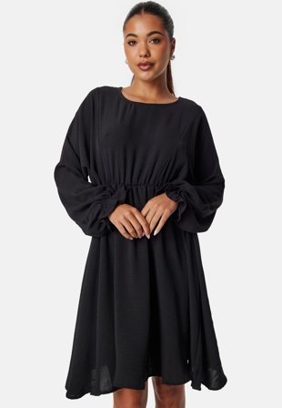 Pieces Pcklore Ls O Neck Dress Black Klær