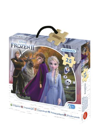 Askpussel I Trä Disney Frozen Ii 25 Bitar Toys Puzzles And Games Puzzles Wooden Puzzles Multi/mönstrad Kärnan