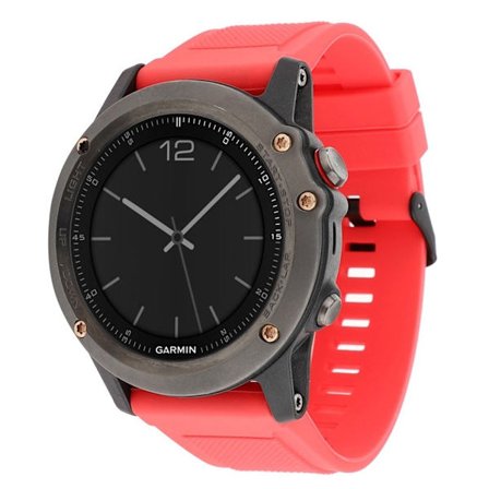 Garmin Fenix 5 22 mm klockarmband i silikon - Röd