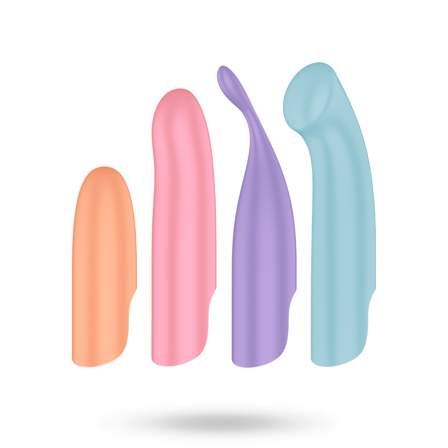 Satisfyer Playful Four 4in1 Vibrator Set - Sexleker Vuxen: Vibrator, dildo & massajestaver