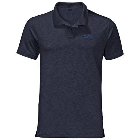 Jack Wolfskin Travel Polo Men Men short-sleeved sweaters Blue S