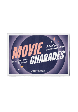 Printworks Movie Charades Spel Unisex Blå ONESIZE