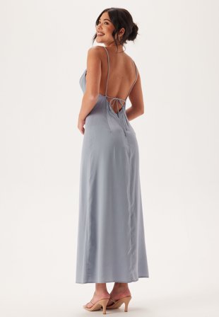 Bubbleroom Occasion-Waterfall Satin Ankle dress-40