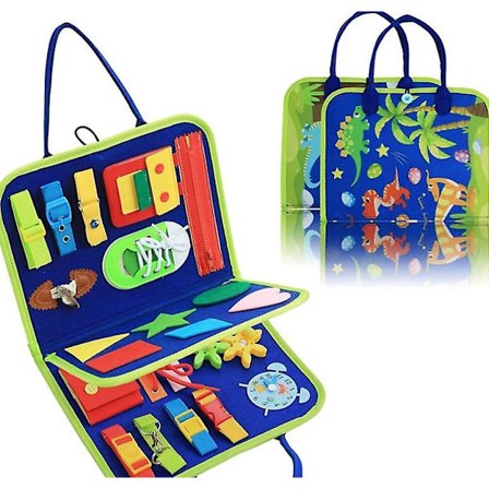 Busy Board, 20 in 1 Toddler Lelut Sensory Activity Board Fine Motor oppimiseen