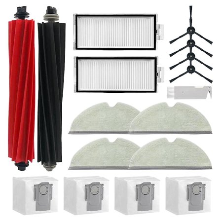 Reservedele til Roborock Q5 Pro+/q8 Max+ (plus) støvsuger hovedsidebørste Hepa-filter moppeklud støvsugerposer