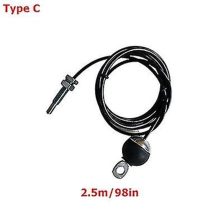 Gym Kabel Wire Rope Tykk Stål Reservedeler Kompatibel med Hjemmegym Fitness Kabel Løfte Tilbehør Dia 5mm (TypeC-2.5M)