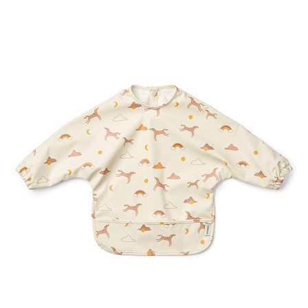 LIEWOOD Merle Printed Cape Bib Dream / Ecru, Børn & Forældre, Spisetid, Hagesmække