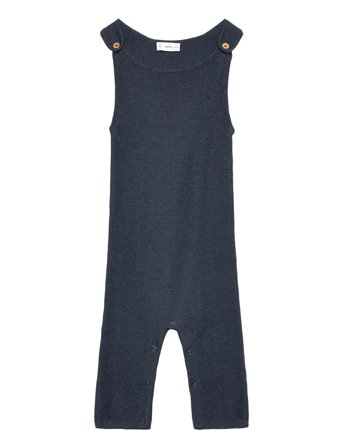 Knitted Long Jumpsuit Navy Mango