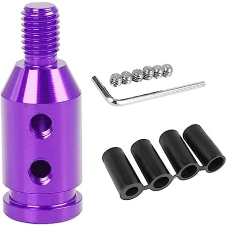 Girspakstift-adapter, gjengeomformer, girspakadapter - 10×1,5 - lilla (to pakker)