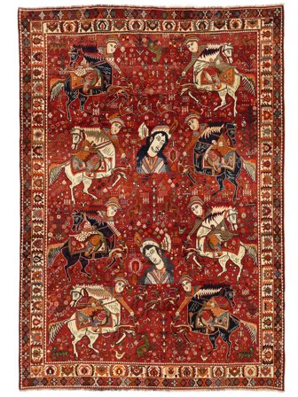 Ghashghai Fine Vloerkleed Oosters Donkerrood/Zwart (Wol, Perzië/Iran)