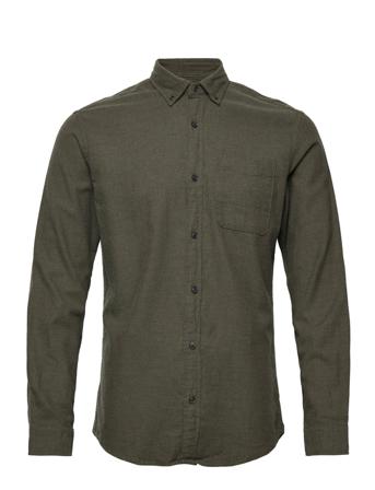 Jjeclassic Melange Shirt L/S Au22 Sn Skjorta Casual Grön Jack & J S