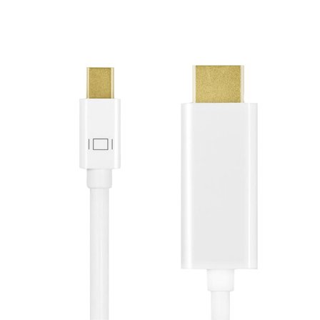 LogiLink - Mini DisplayPort to HDMI, 4K, white, 3m