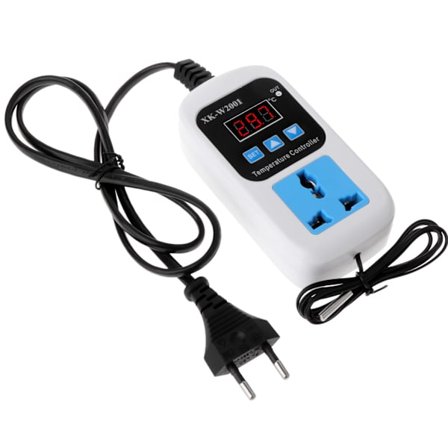10A temperaturkontroller digital termostatbryter EU plugg- og stikkontaktinngang NTC10K inngangsspenning 110-220V for industri