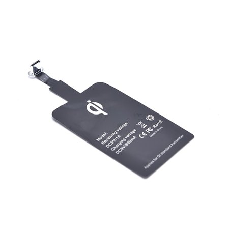 Qi trådlös laddningsmottagare för iPhone 7 6s Pl 5s Micro B Typ