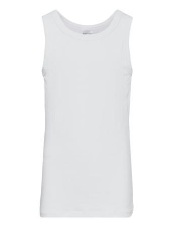 Tank Top T-shirts Sleeveless Vit Schiesser