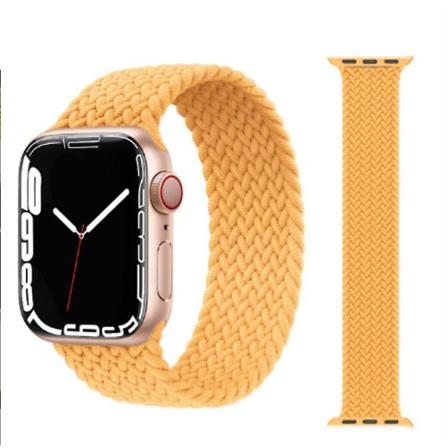 Flätad integrerad rem (42/44 mm, Millet Beige-37,S)
