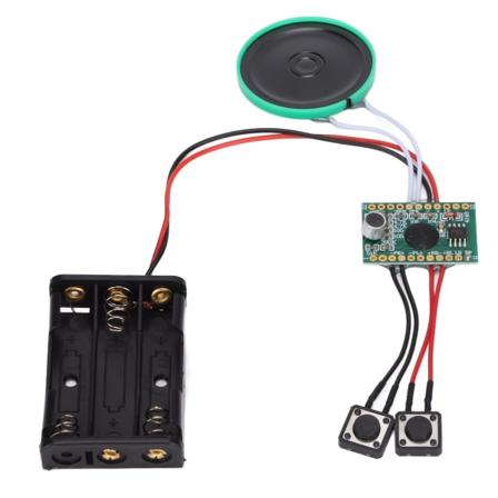 4 minutters lydmodul knapkontrol DIY musiklyd optagelig chip til DIY lydkort julegaveæsker