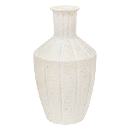 Nolwi vase højde 48 cm antik hvid magnesia