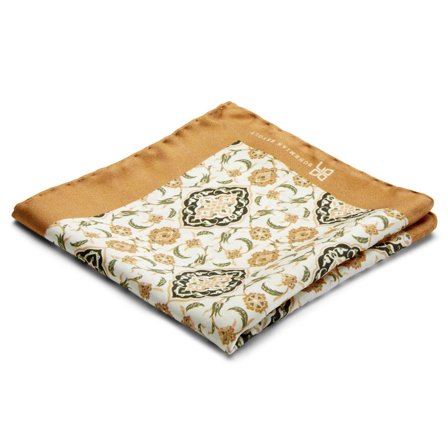 Bryant Silk Brux Pocket Square for Men - Patterned Pocket Squares