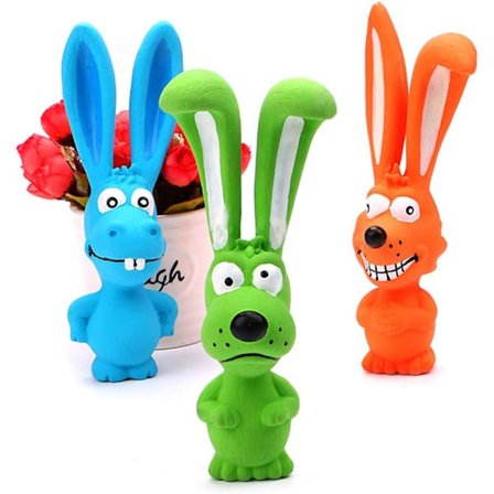 Premium Kvalitet Skrigende Kanin Legetøj, Latex Støj Pive Hunde