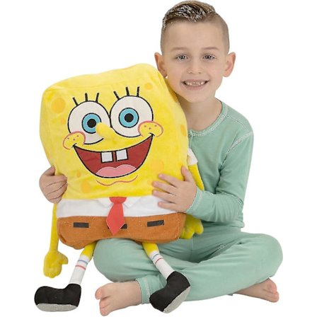 Spongebob Kids Bedding Super Soft Plush Cuddle Pillow Buddy, One Size(50cm)