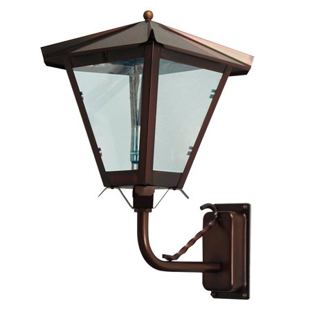 Westal Gustav Væglampe 400 × 230 mm, E27 Kobber, vinduesglas, Belysning