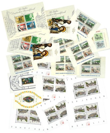 Berlin - 24 miniark (7 forskellige) - Postfrisk dubletpakke
