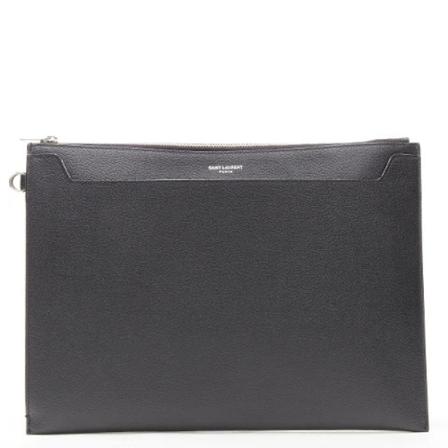Saint Laurent Vintage, Pre-owned Clutches Zwart, Dames, Maat:ONE Size,leer