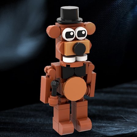 MOC Security Breach Leksaksbjörn Byggklossar Set från Skräckspelskollektionen