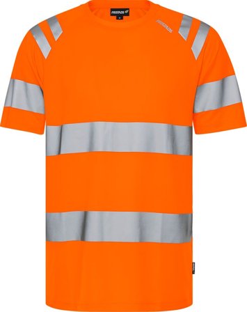 Fristads Herr Varsel Green funktions T-shirt 7860 GPST, klass 3, Varsel Orange