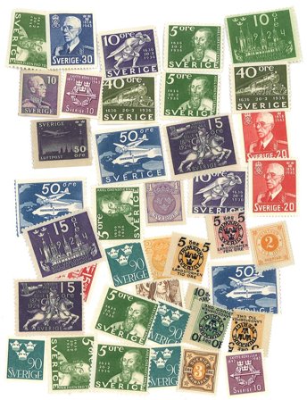 Sverige - Dubletpakke - Ubrugt