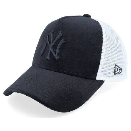 New Era - MLB Nero trucker Cappellino - New York Yankees Womens Velour Black/White Trucker @ Hatstore