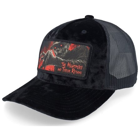 Scenes - Černá trucker Kšiltovka - Terrror & Nightmare Velvet Black/Black A-frame @ Hatstore