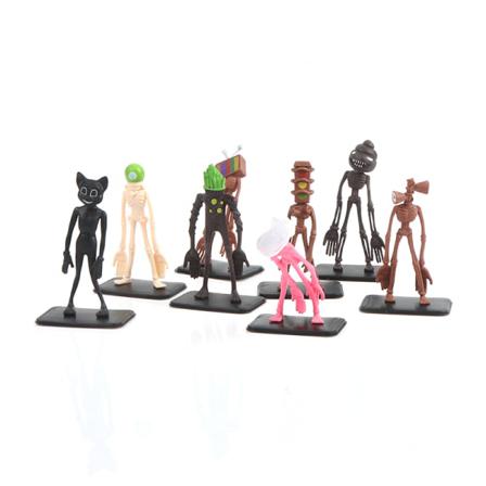 8 St Siren Head Toy Action Figur Sirenhead Skräckmodell Doll S