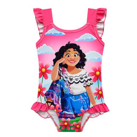 Encanto Mirabel One Piece Baddräkt Cartoon Beachwear Girls