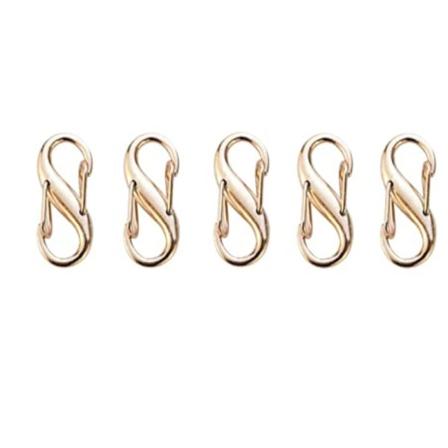 S-formad Väska Chain Spänne 5 Pack Guld